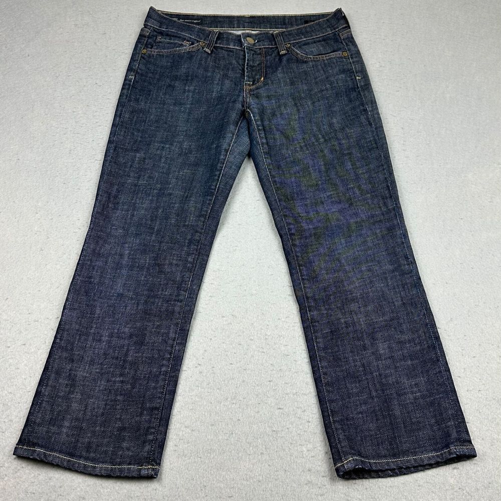 Citizens of Humanity‎ Kelly #063 Stretch Low-Waist Cropped Jeans Dark Wash 27